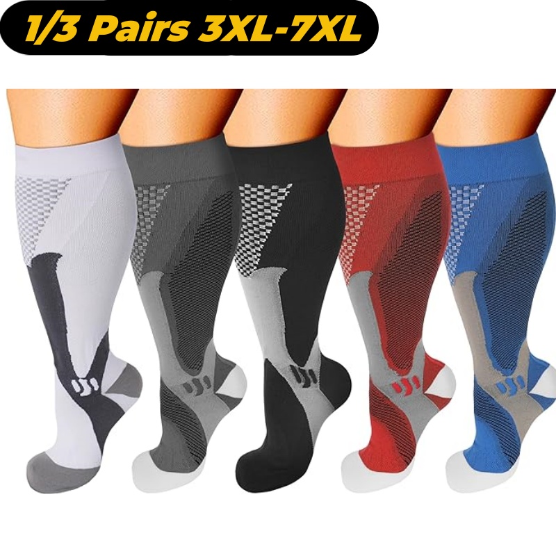 Compression Sock Medical - جوارب ضغط كبيرة الحجم للنساء والرجال