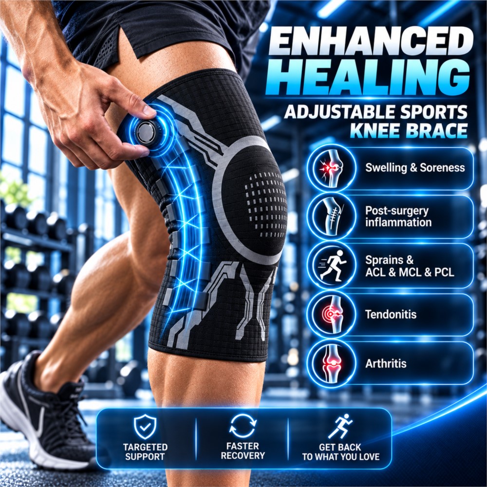 Compression Sleeve Calf - دعامة ركبة ذكية قابلة للتعديل مع