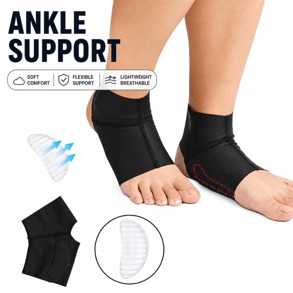 Ankle Brace Sock - زوج واحد من الجوارب الجلية الداعمة