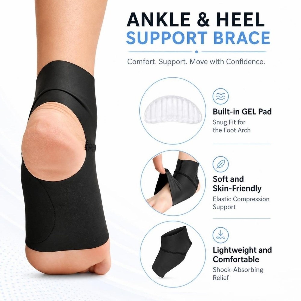 زوج واحد من الجوارب الجلية لدع - مراجعة Ankle Brace Sock وسعره
