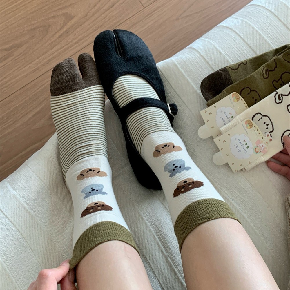 جوارب نصف ساق بدون خياطة بتصمي - مراجعة Toe Sock Split وسعره