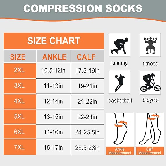 جوارب ضغط كبيرة الحجم للنساء و - مراجعة Compression Sock Medical وسعره