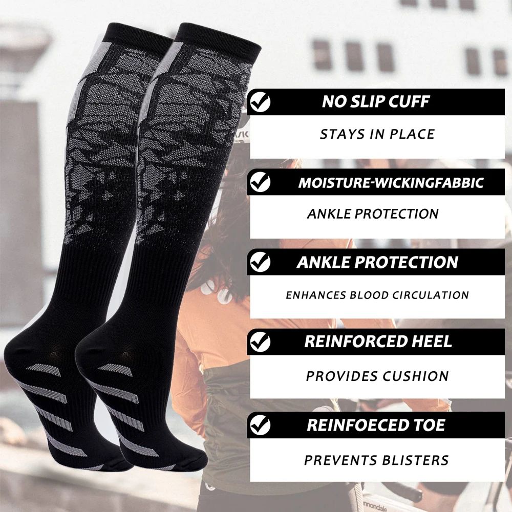 جوارب رياضية مضغوطة للركض من W - مراجعة Athletic Sock Cushion وسعره
