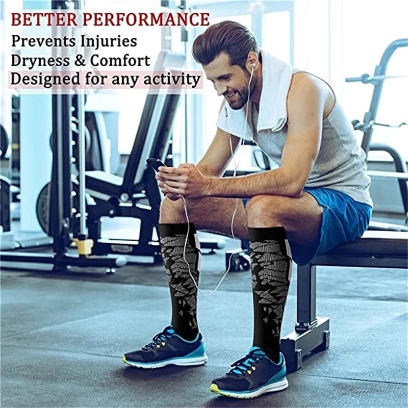 جوارب رياضية مضغوطة للركض من W - مراجعة Athletic Sock Cushion وسعره