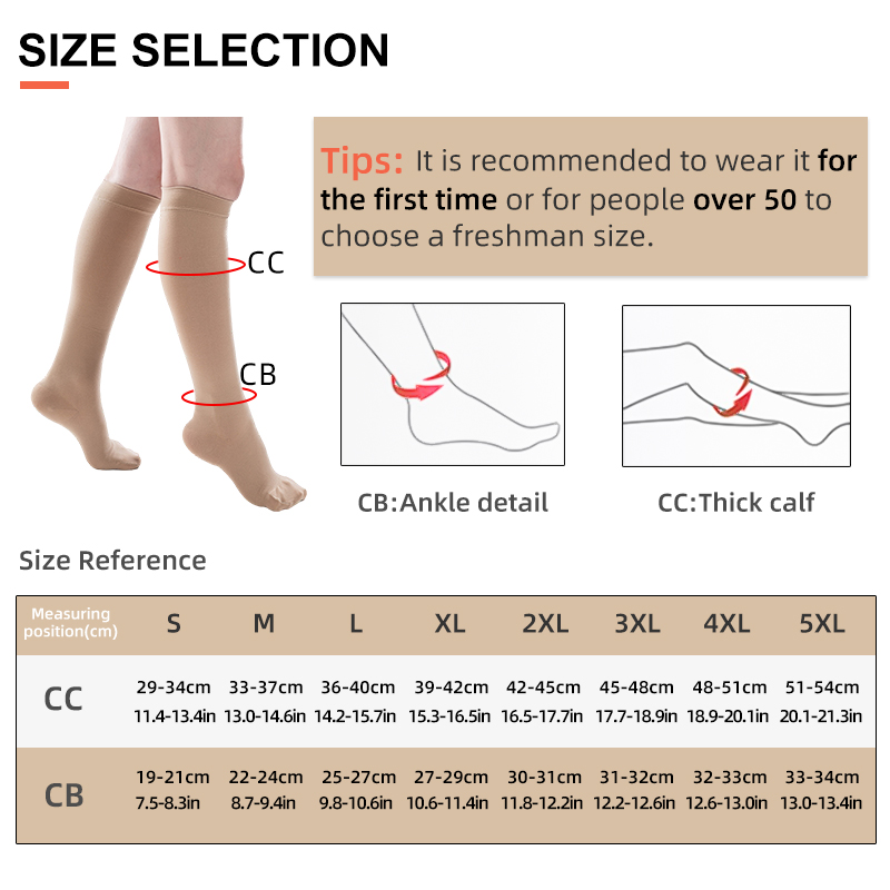 جوارب ضغط طبية مغلقة الأصابع 3 - مراجعة Compression Sleeve Calf وسعره