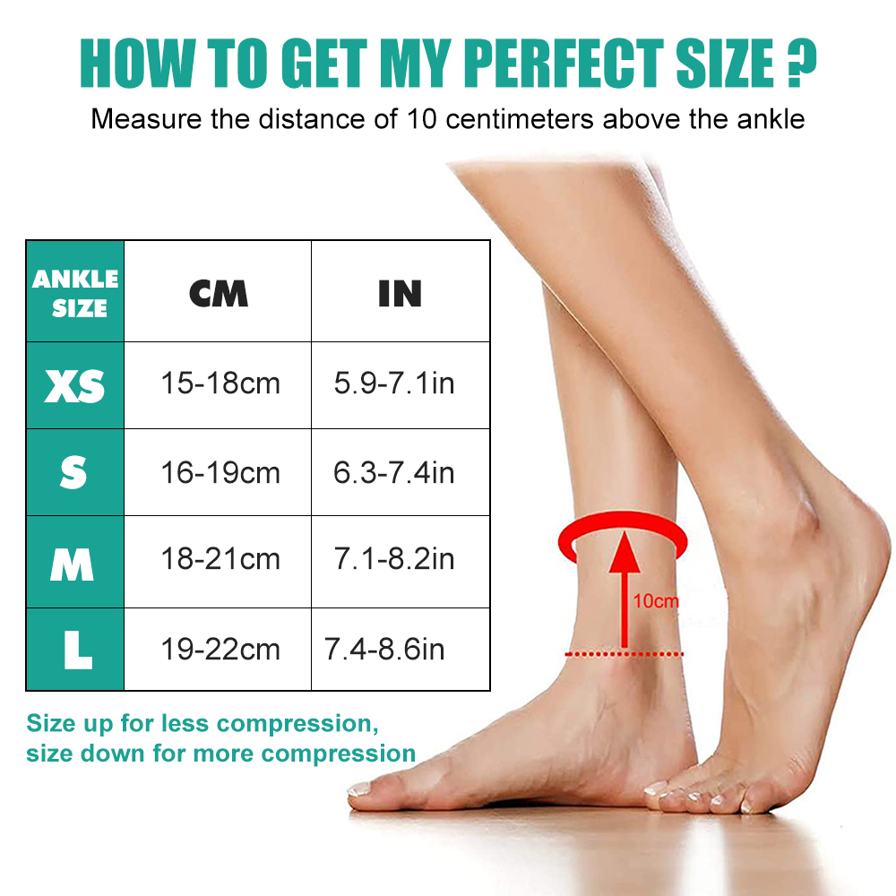جوارب ضاغطة للكاحل، دعامة للكا - مراجعة Ankle Brace Sock وسعره