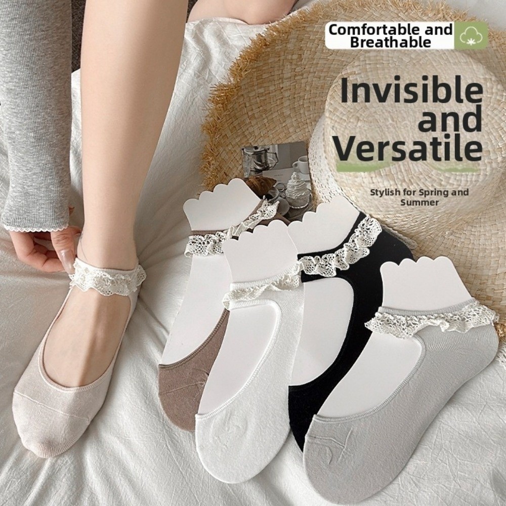 جوارب قصيرة أنيقة مزينة بالدان - مراجعة Ankle Sock Low Cut وسعره