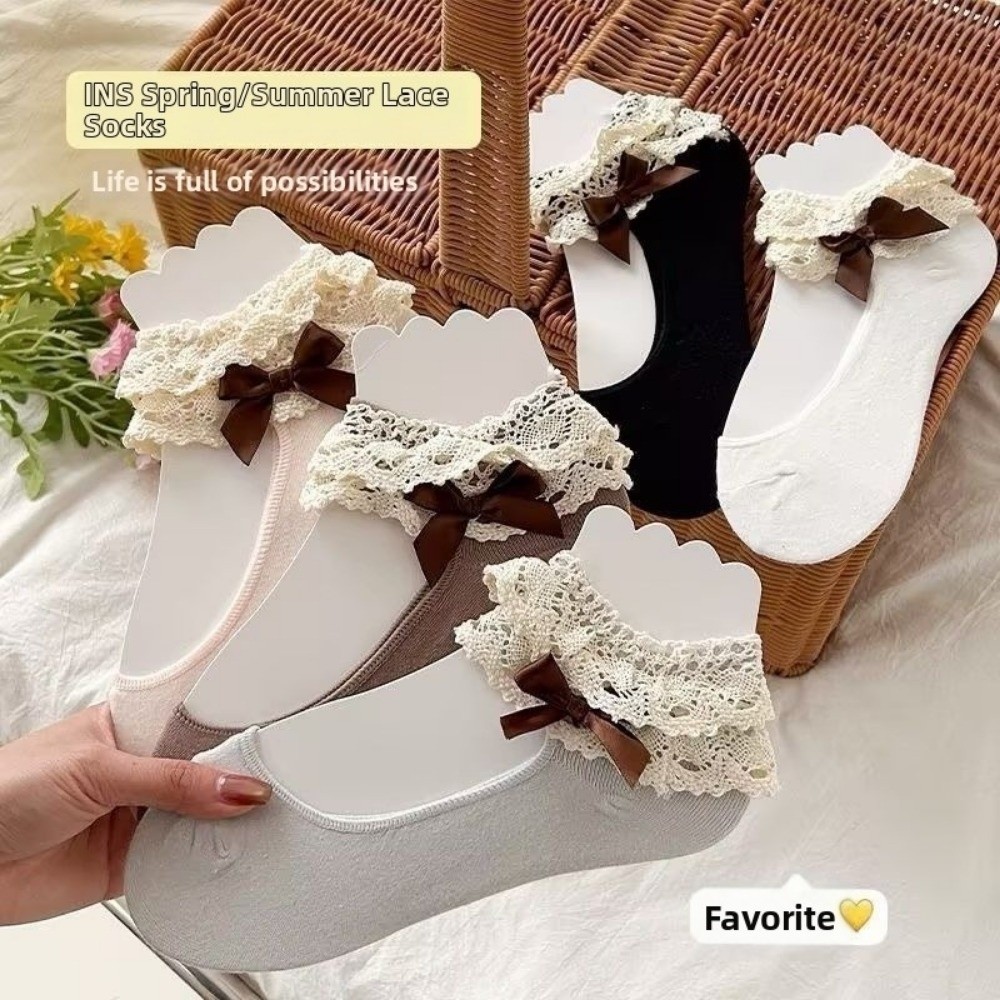 جوارب قصيرة أنيقة مزينة بالدان - مراجعة Ankle Sock Low Cut وسعره