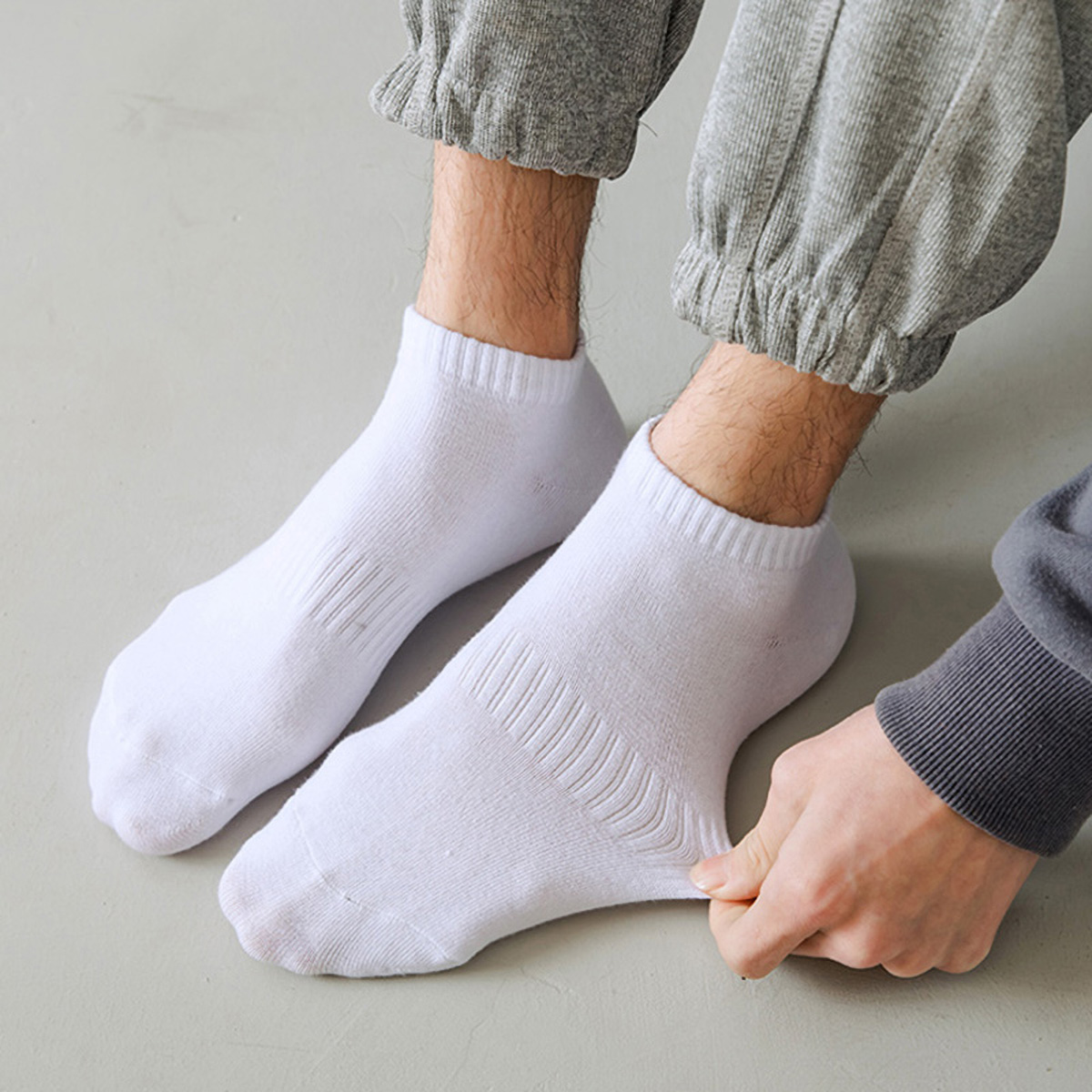 1/5 أزواج للجنسين الأبيض والأس - مراجعة Ankle Sock Low Cut وسعره
