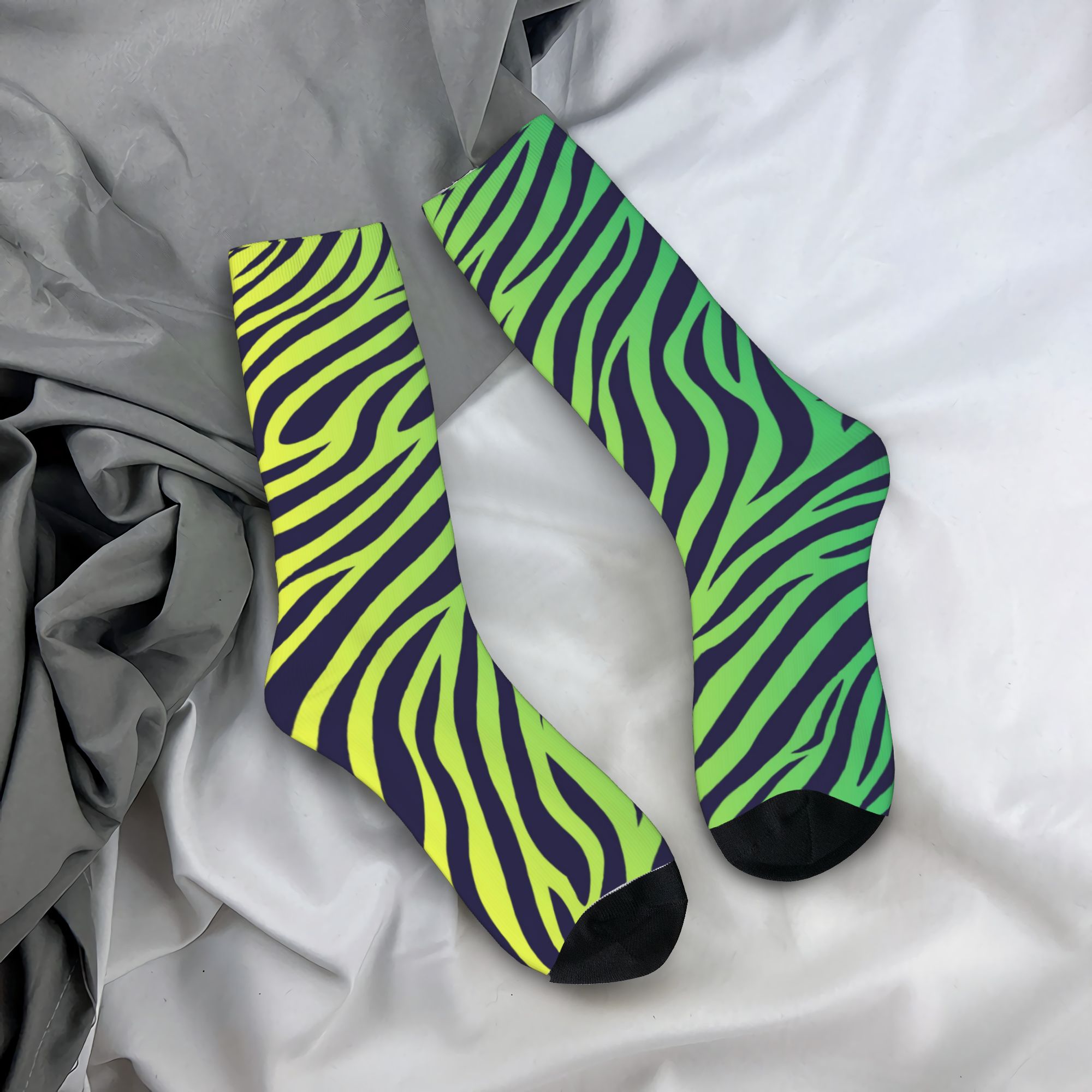 جوارب ملونة بنمط جلد النمر وال - مراجعة Dress Sock Men وسعره