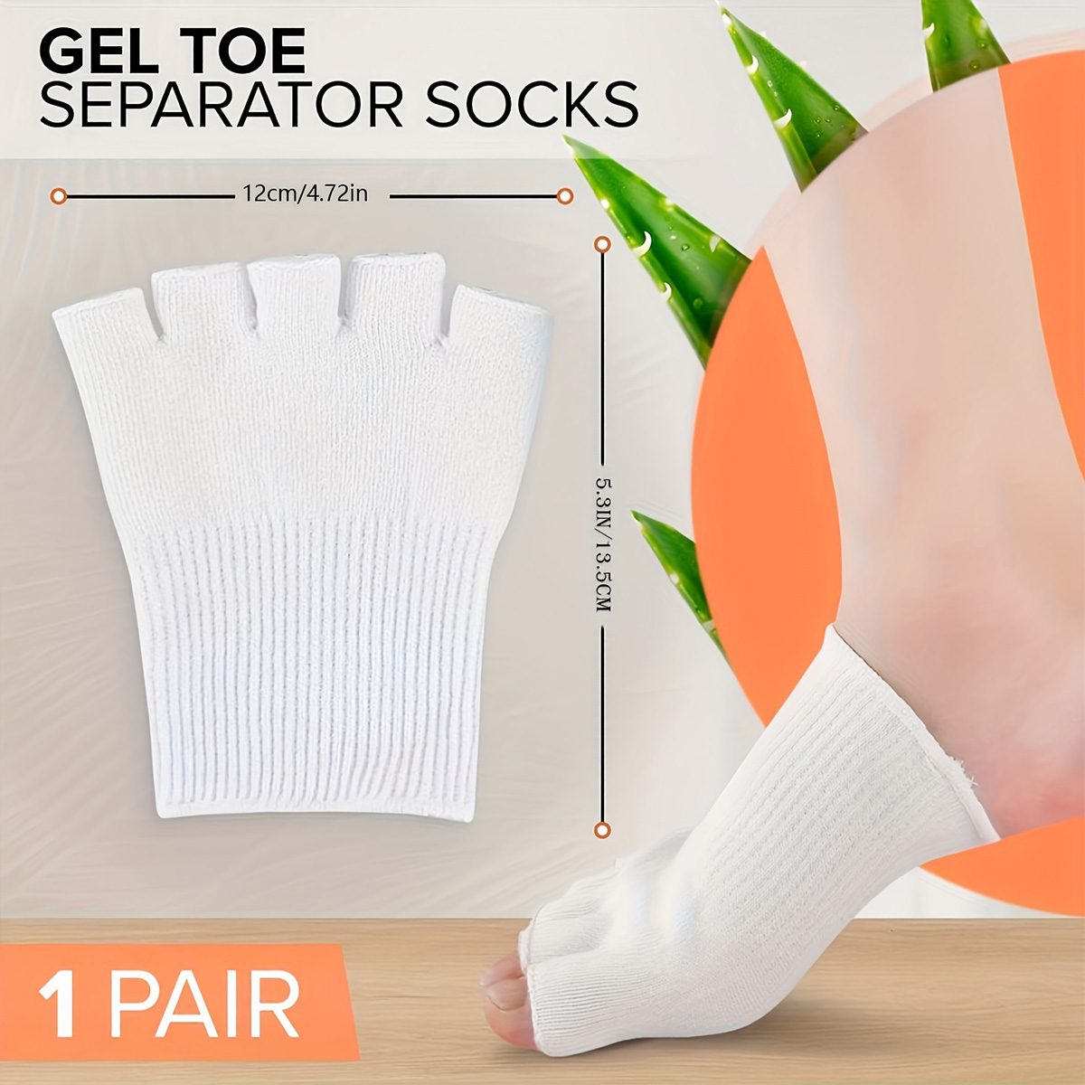 زوج واحد من الجوارب المصنوعة م - مراجعة Toe Sock Split وسعره
